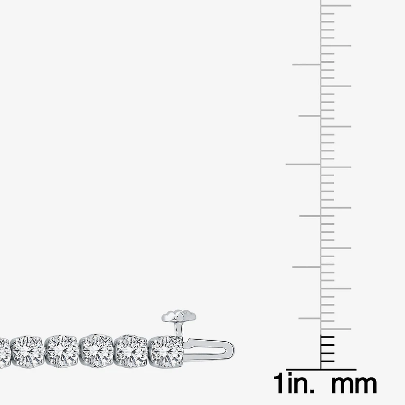 (H,Si2) Womens 10 1/2 Ct. T.W. Lab Grown White Diamond 10K Gold 8 Inch Tennis Bracelet