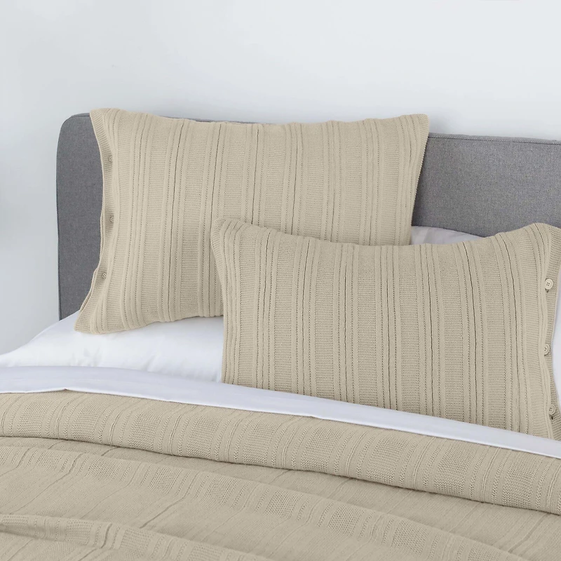 Vellux Supersoft Knit Striped Malmo Blanket