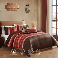 Bebejan Terra Spice 5-pc. Midweight REVERSIBLE Comforter Set