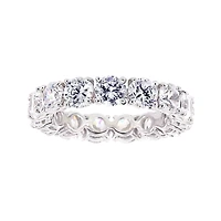 Diamonart® Cubic Zirconia Sterling Silver Eternity Band Ring