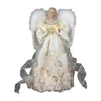 Kurt Adler 14" Gold Angel Lighted Christmas Tree Topper