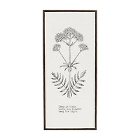 8x18 Botanical Crinkle Cut Wall Sign