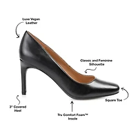 Journee Collection Monalee Womens Square Closed Toe Stiletto Heel Pumps