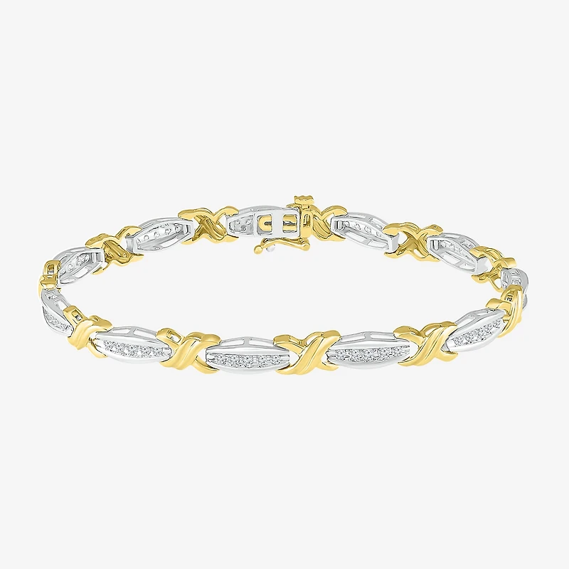 Limited Quantities! Womens 1 CT. T.W. Natural White Diamond 10K Gold 7 Inch Tennis Bracelet