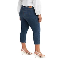 Levi's® Shaping Womens Plus Stretch Fabric Slim Mid Rise Capri Pant