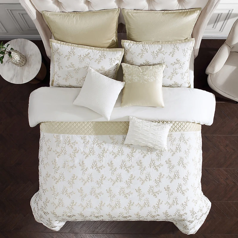 Riverbrook Home Tianna 9-pc. Midweight Embroidered Comforter Set