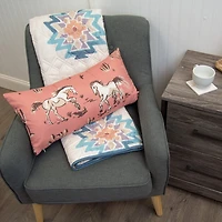 Your Lifestyle By Donna Sharp Pueblo Horses Rectangular Throw Pillow
