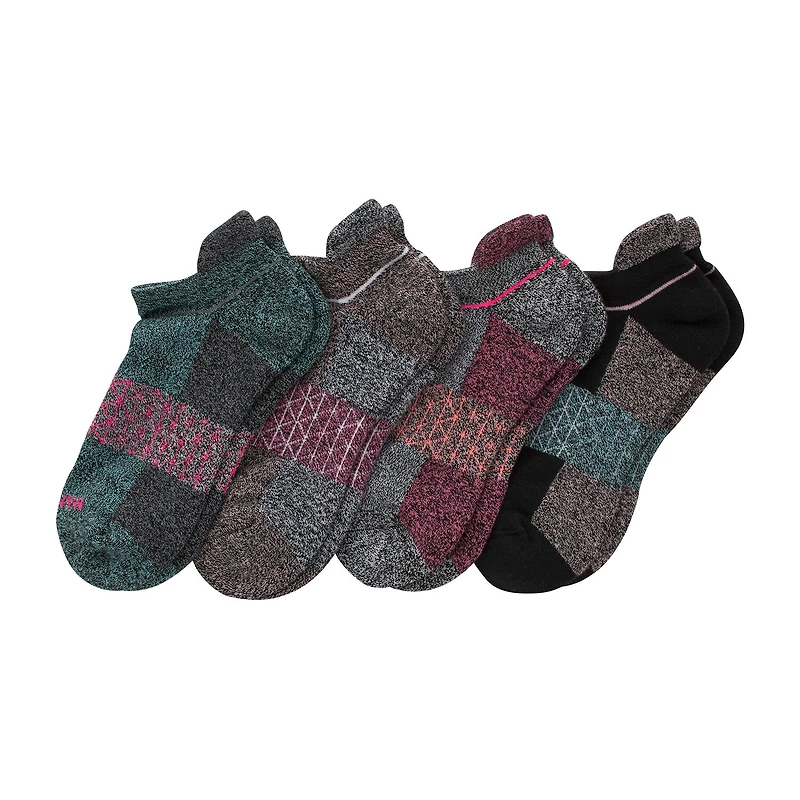 Hanes Absolute Active Heel Tab Womens 4 Pair No Show Socks