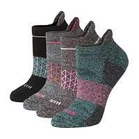 Hanes Absolute Active Heel Tab Womens 4 Pair No Show Socks