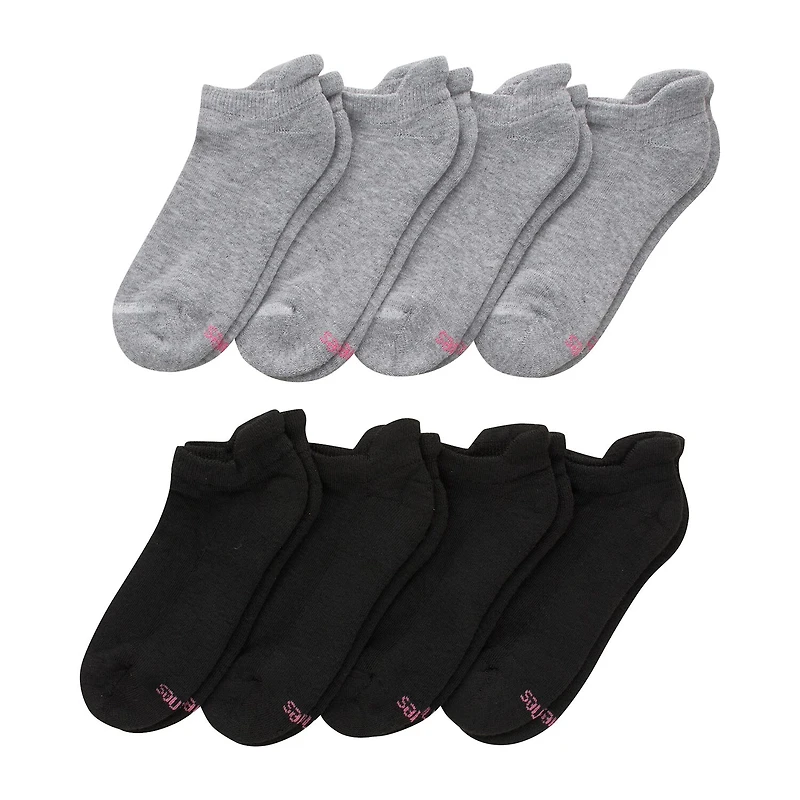 Hanes Cool Comfort Cushion Heel Tab Womens Multi-Pack 8 Pair No Show Socks