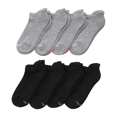 Hanes Cool Comfort Cushion Heel Tab Womens Multi-Pack 8 Pair No Show Socks