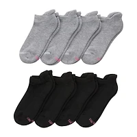 Hanes Cool Comfort Cushion Heel Tab Womens Multi-Pack 8 Pair No Show Socks