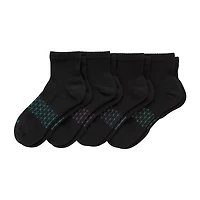 Hanes Absolute Active Womens Breathable 4 Pair Quarter Ankle Socks