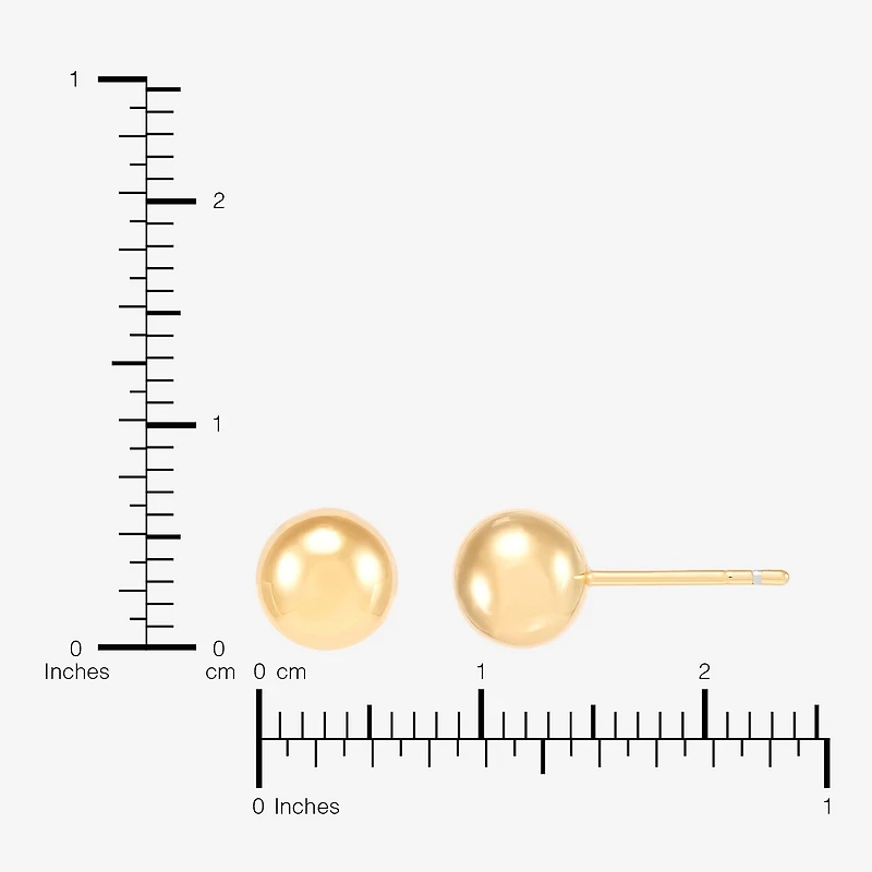 Made in Italy Womens 14K Gold Over Silver Round 2-pc. Jewelry Set