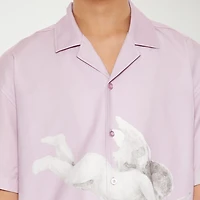 Forever 21 Mens Short Sleeve Button-Down Shirt