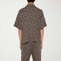 Forever 21 Mens Short Sleeve Camp Shirt