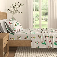 Linery Holiday Flannel Sheet Set