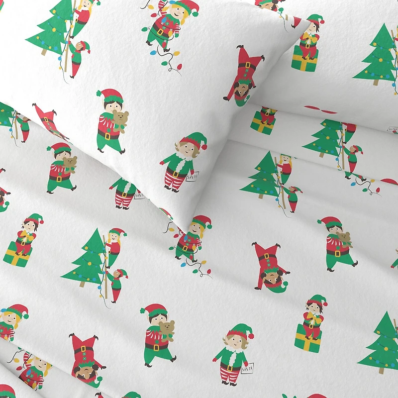 Linery Holiday Flannel Sheet Set