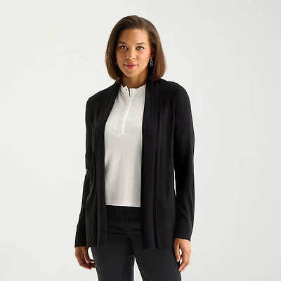 Liz Claiborne Womens Long Sleeve Layered Sweater Tall