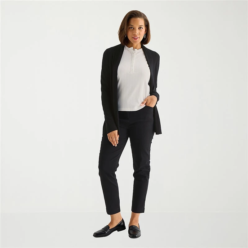 Liz Claiborne Womens Long Sleeve Layered Sweater Tall