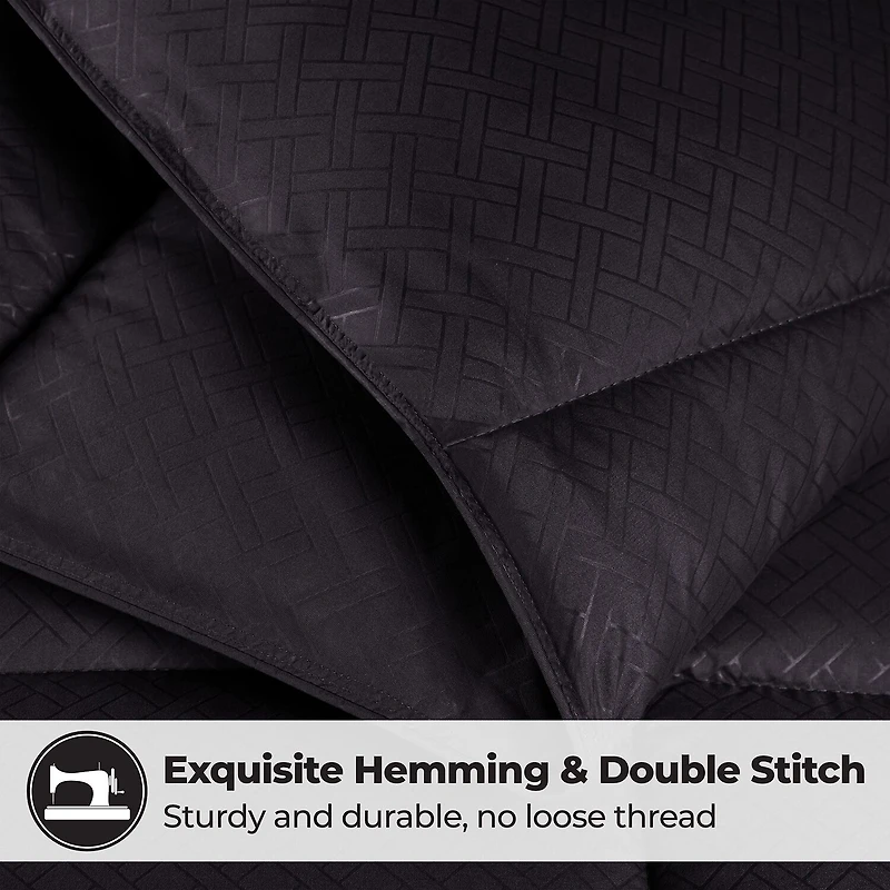 SUPERIOR® Striped All Season Plush Reversible Down Alternative Hypoallergenic Comforter