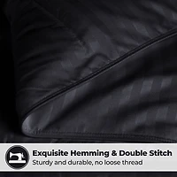 SUPERIOR® Striped All Season Plush Reversible Down Alternative Hypoallergenic Comforter
