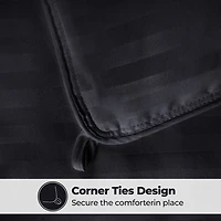 SUPERIOR® Striped All Season Plush Reversible Down Alternative Hypoallergenic Comforter