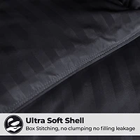 SUPERIOR® Striped All Season Plush Reversible Down Alternative Hypoallergenic Comforter
