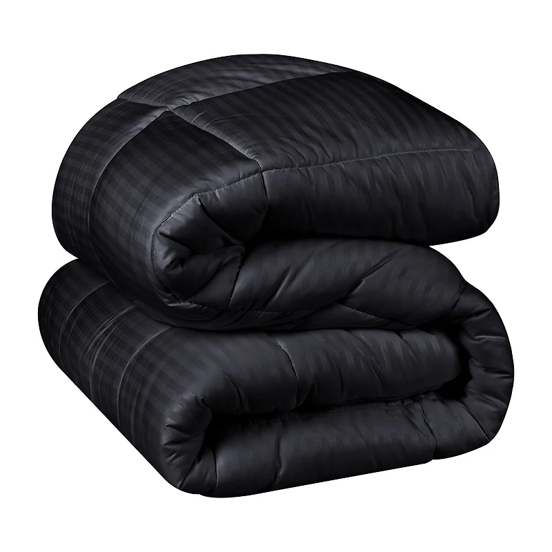 SUPERIOR® Striped All Season Plush Reversible Down Alternative Hypoallergenic Comforter