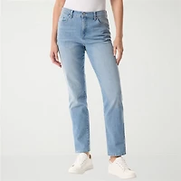 Gloria Vanderbilt Amanda Womens High Rise Stretch Fabric Tapered Leg Jean
