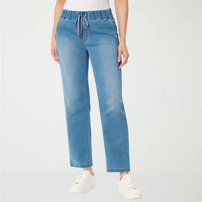 Gloria Vanderbilt Knitology Womens High Rise Relaxed Fit Jean
