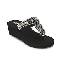 Mixit Womens Medallion Wedge Sandals