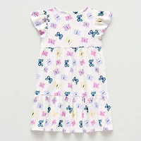 Thereabouts Little Girls Short Sleeve Flutter A-Line Dress
