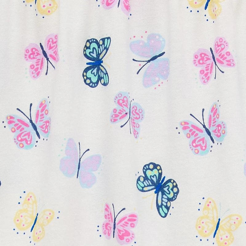 Thereabouts Little Girls Short Sleeve Flutter A-Line Dress