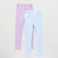 Thereabouts Little & Big Kid Girls Easy-on + Easy-off Seated Wear 24" 2-pc. Full Length Leggings