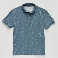 Xersion Little & Big Kid Boys Short Sleeve Regular Fit Stretch Fabric Moisture Wicking Polo Shirt