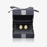 I/Si2 1 CT. T.W. Lab Grown White Diamond 14K Gold Over Silver 9.8mm Pear Stud Earrings