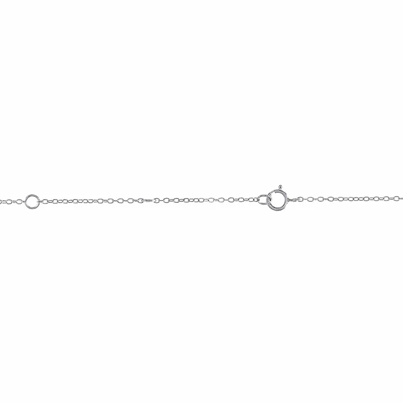Womens Genuine Yellow Citrine Sterling Silver 18 Inch Pendant Necklace