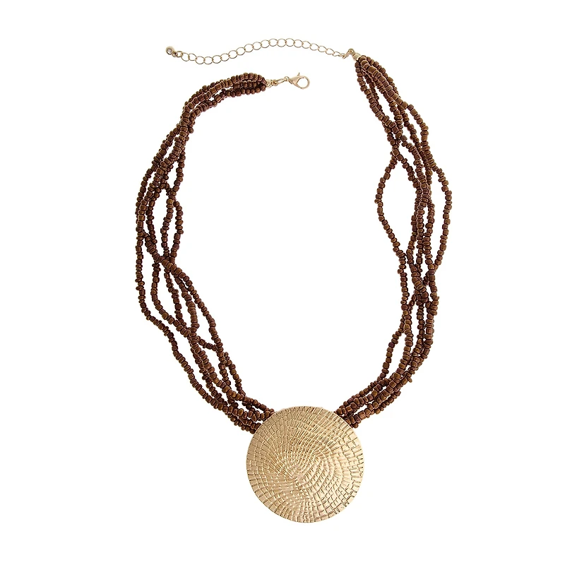 Mixit Gold Tone Womens 18 Inch Pendant Necklace