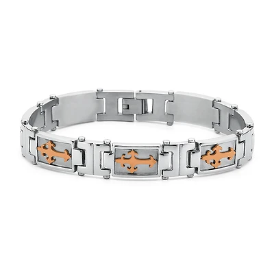 Men's Cross Bracelet Stainless Steel