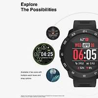 Itouch Explorer Unisex Adult Multi-Function Digital Black Smart Watch 500229b-51-G02