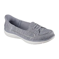 Skechers Hands Free Slip-Ins On The Go Flex Radiant Dreaming Womens Moc Closed Toe Slip-On Shoe Wide Width