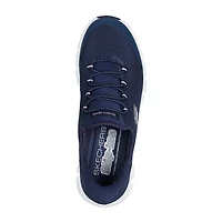 Skechers Hands Free Slip-Ins Glide-Step Pursuit Womens Slip-On Walking Shoes Wide Width
