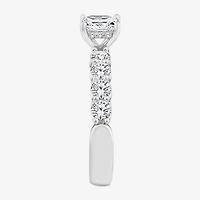 Signature By Modern Bride (F / Vs2) Womens 2 CT. T.W. Lab Grown White Diamond 10K Gold Side Stone Engagement Ring