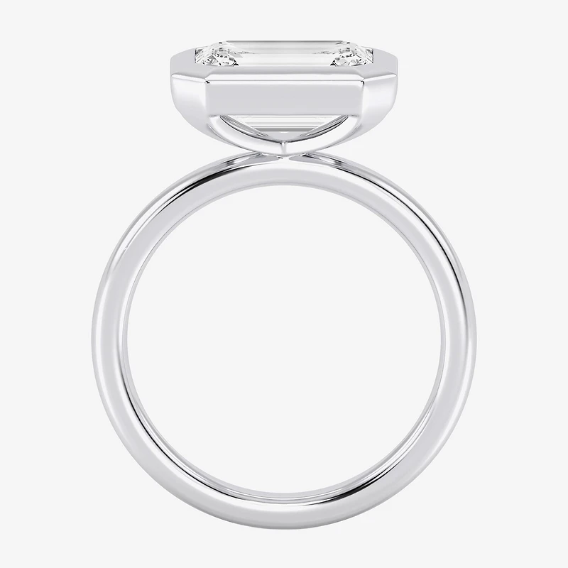 (F / Si1) Womens 3 CT. Lab Grown White Diamond 10K Gold Solitaire Engagement Ring
