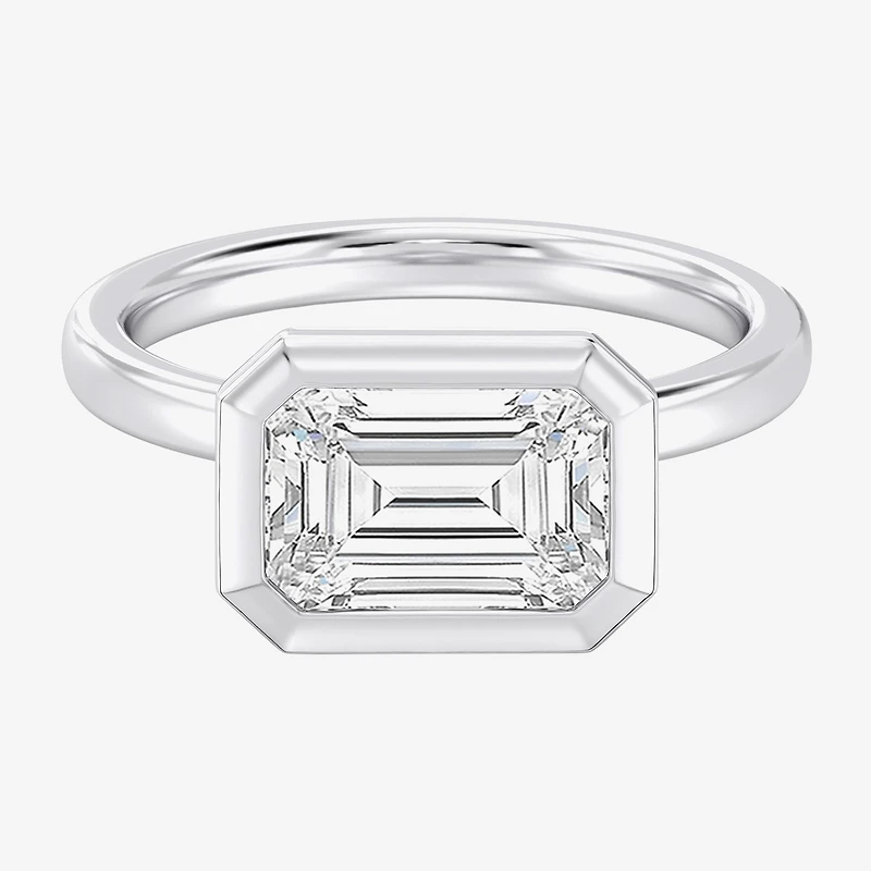 (F / Si1) Womens 3 CT. Lab Grown White Diamond 10K Gold Solitaire Engagement Ring