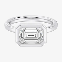 (F / Si1) Womens 3 CT. Lab Grown White Diamond 10K Gold Solitaire Engagement Ring
