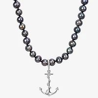 Mens Sterling Silver 19 Inch Strand Necklace