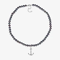 Mens Sterling Silver 19 Inch Strand Necklace