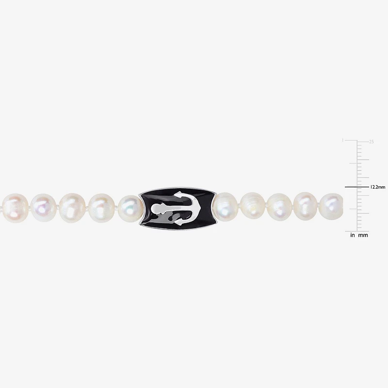 Mens Sterling Silver 19 Inch Strand Necklace